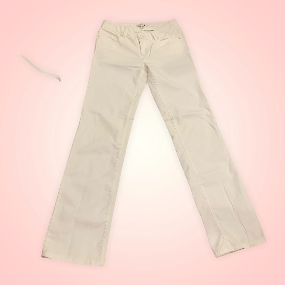 Banana Republic white straight leg stretch pantsS4